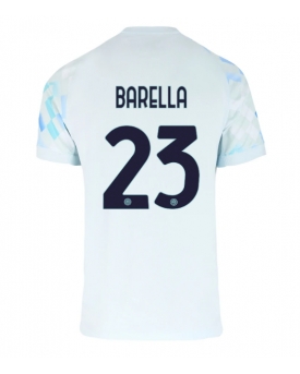 Inter Milan Nicolo Barella #23 Maglia Gara Trasferta Repliche 2025-26 Maniche Corte